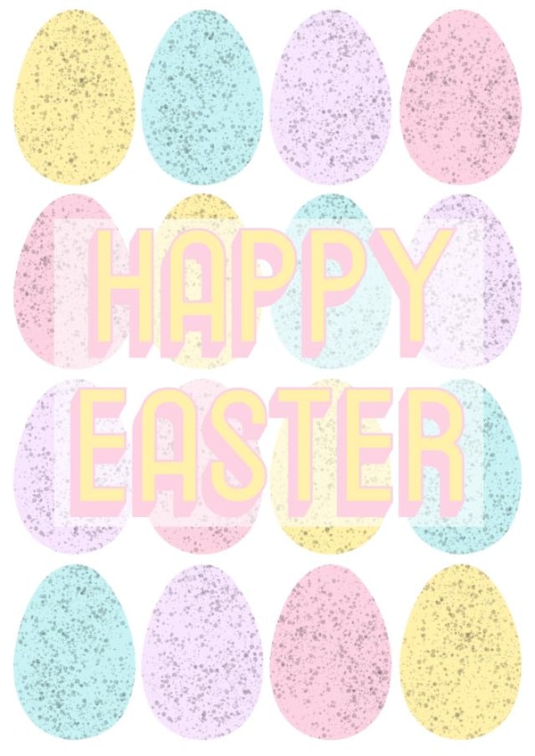 Happy Easter mini egg card created by Keira burrell