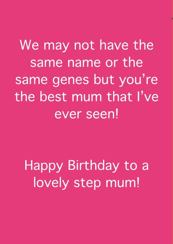 Step Mum Birthday Card created by Fee Fee