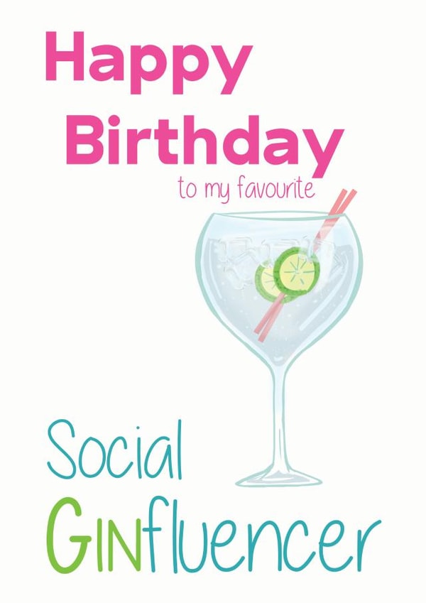 Happy Birthday Gin friend card created by Cris Stewart