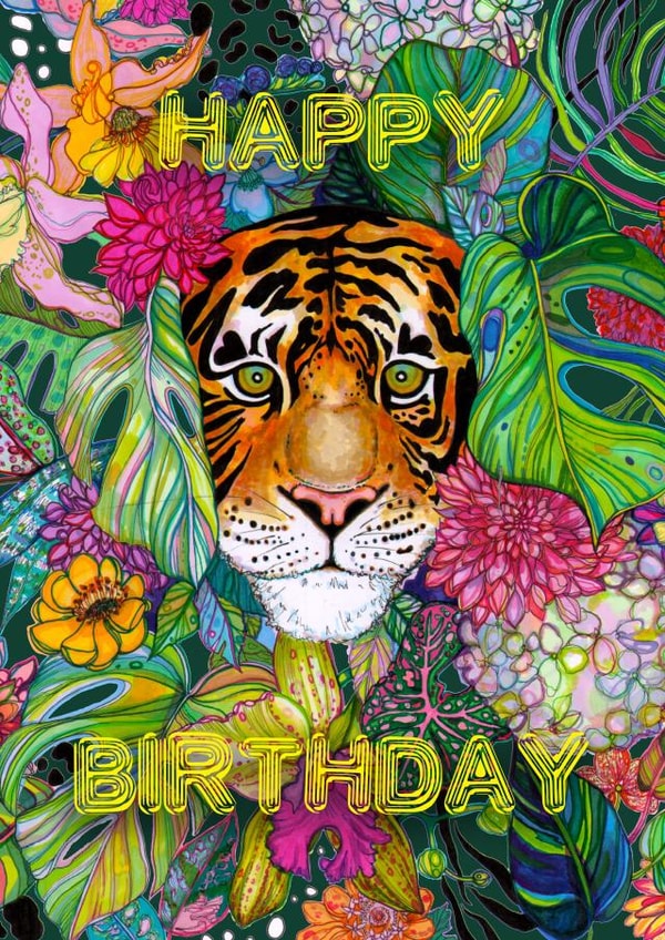 Jungle Tiger Birthday Card created by Marcella Wylie