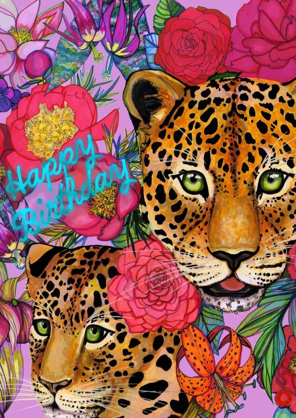 Leopard Birthday Card created by Marcella Wylie