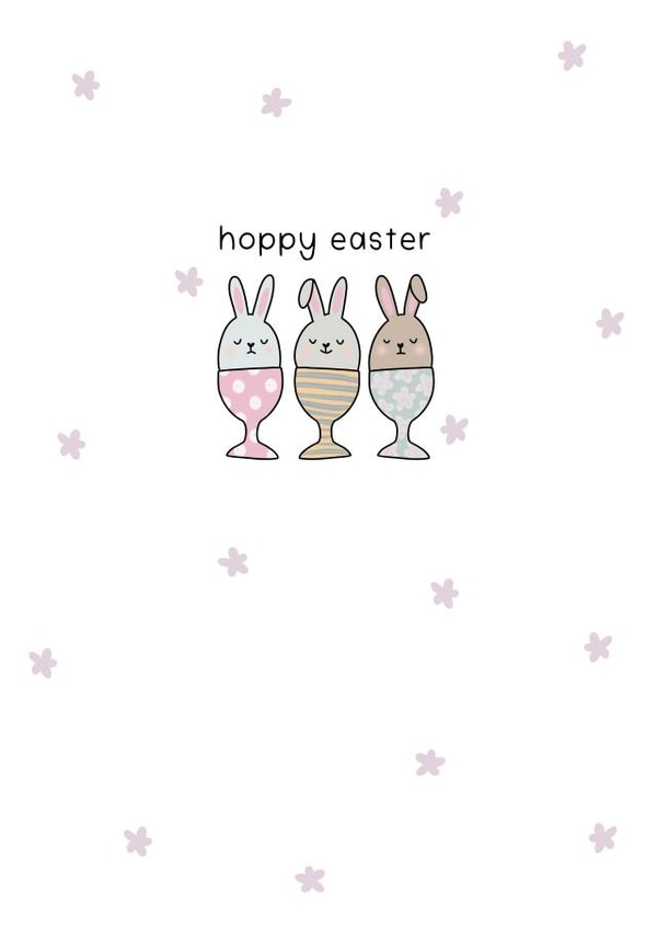Hoppy Easter Egg cup Bunny Card! created by Caz Draws Things