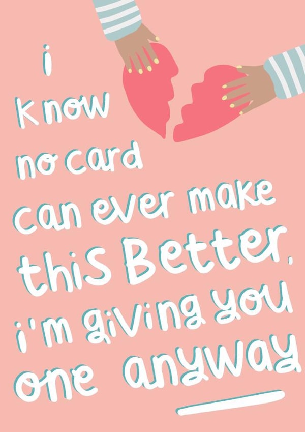 Broken Heart support card created by Belly Flops 