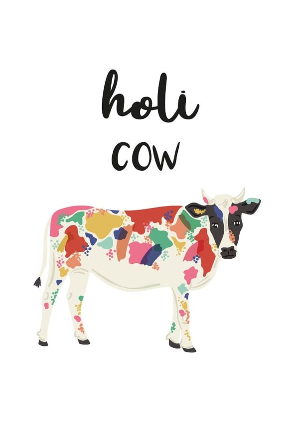 Holi Cow created by Gheetings Cards