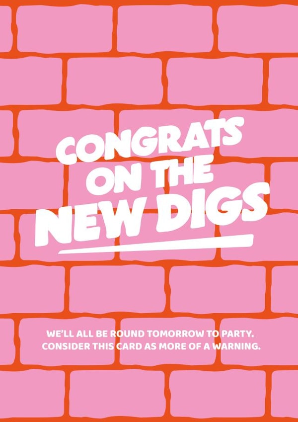 New digs congratulations card created by Amy Watkinson