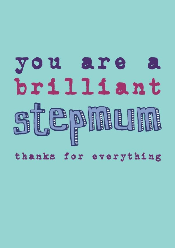 Brilliant Stepmum Card created by Becka Griffin