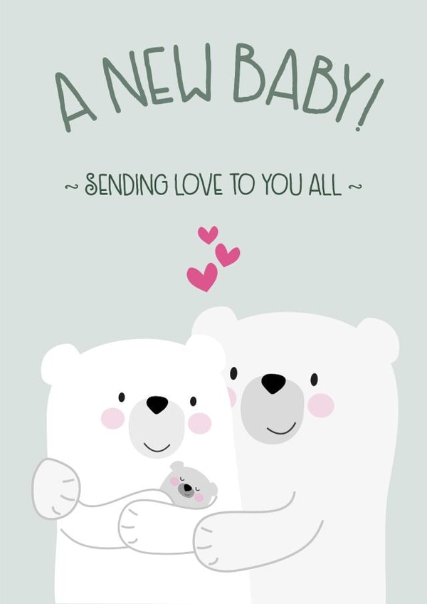 New Baby Bear Card created by Wink Design - Michelle Roberts