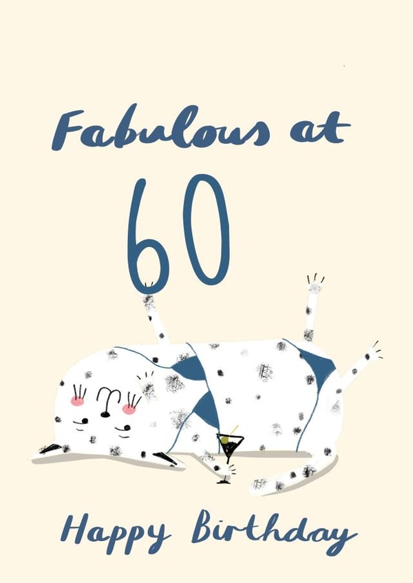 Fabulous at 60  created by NICHOLA COWDERY ILLUSTRATIONS 