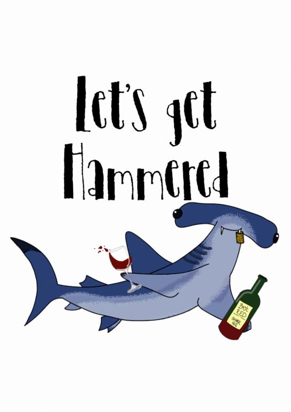 Let's Get Hammered card created by Hari & Fox