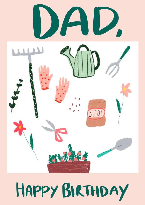 Dad, Happy Birthday created by Alice Clarke