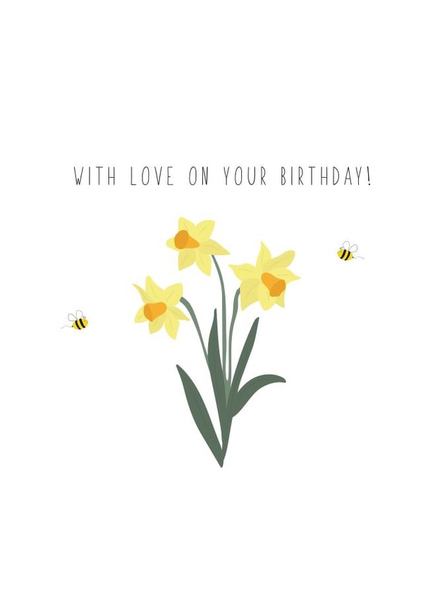 With Love on Your Birthday Card created by Giggl Greetings 