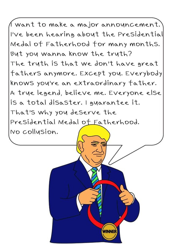 Donald Trump Father's Day Card created by Lucy