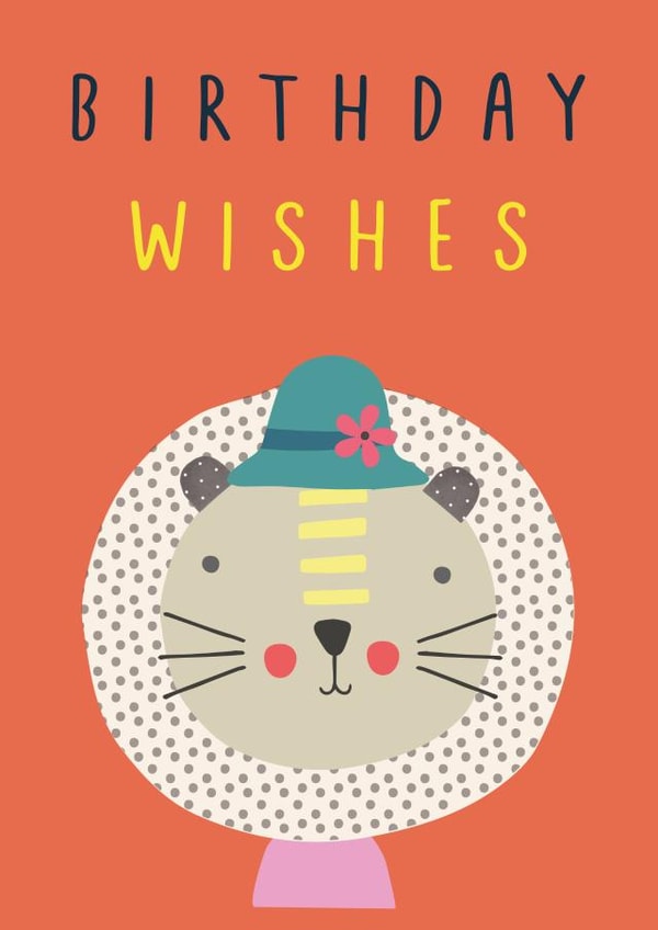 Lion Birthday Wishes created by Sally Payne Design