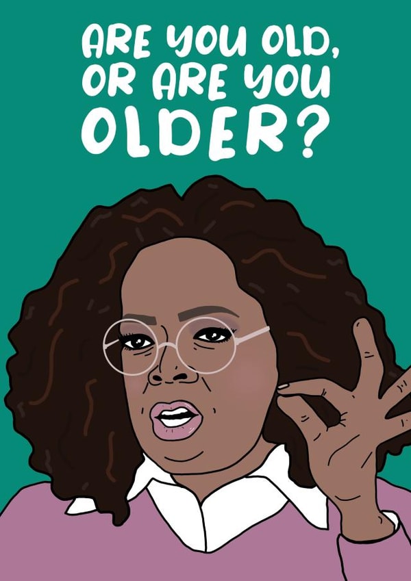 Oprah Royals Interview Birthday Card created by Charles Makes