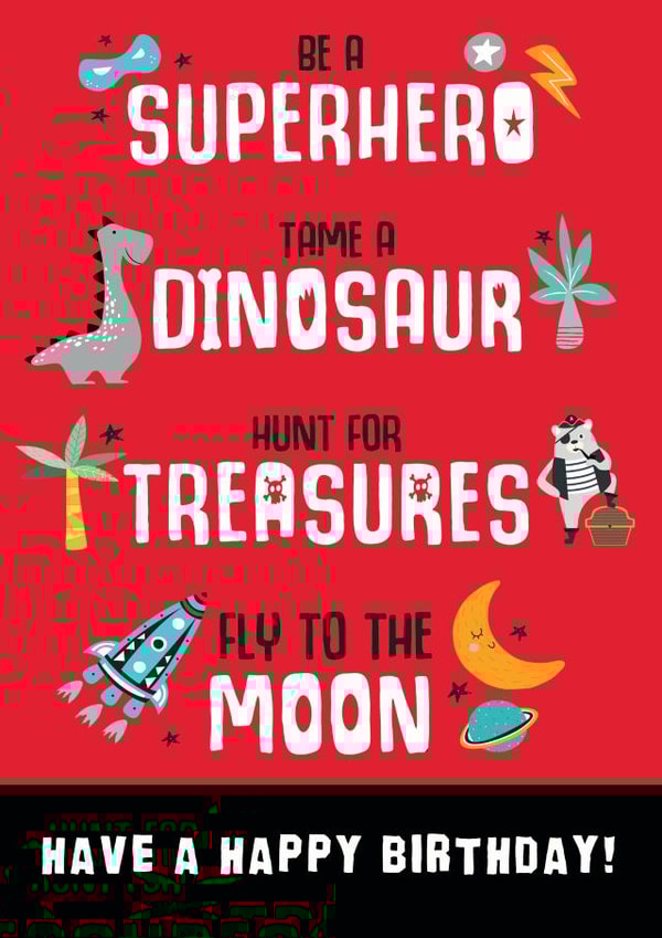 Be a Super hero Birthday Card created by Trudles Doodles Handmade