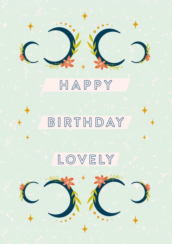 Pretty Bohemian Birthday Card created by Envy Row