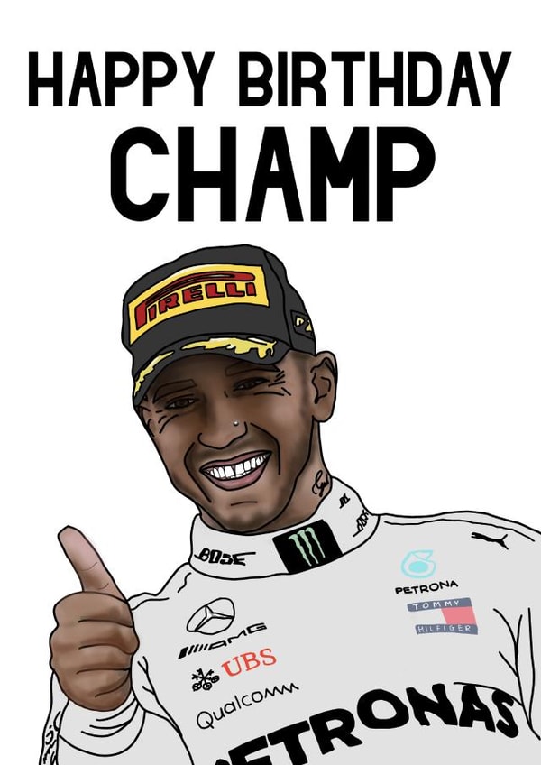 Lewis Hamilton Birthday created by Little Acorns