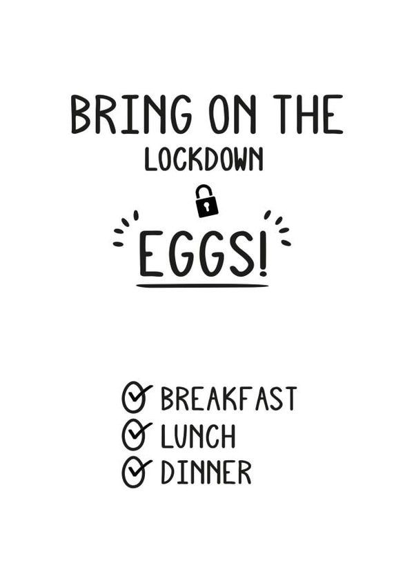 Lockdown Easter Card created by Jodie Gaul & Co