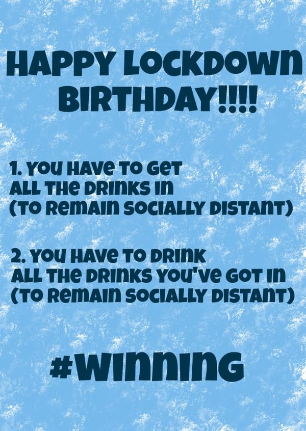 #Winning Lockdown Birthday created by Ebz Designs