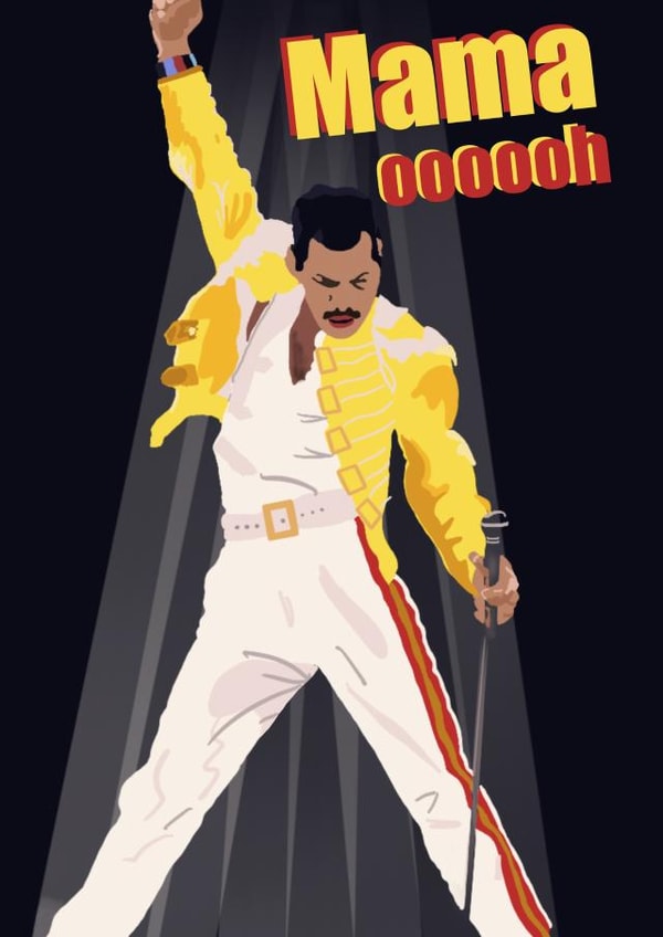 Freddie Mercury created by Beth McRae