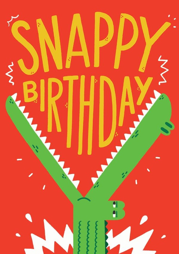 Snappy Birthdy card created by Matt Joyce