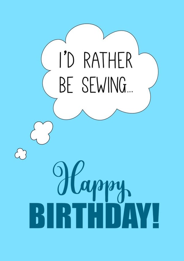 I'd rather be sewing... created by @CharliePixieCrafts