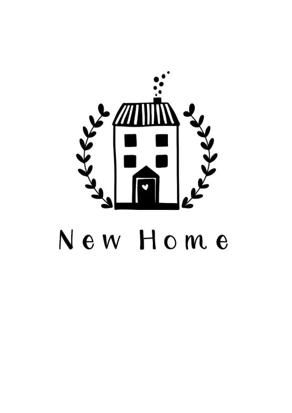 Black and White New Home Card created by Lucie Lloyd