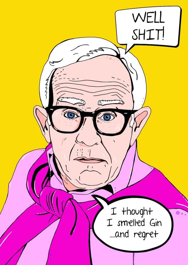 Leslie Jordan funny Card created by Olivia Dimery