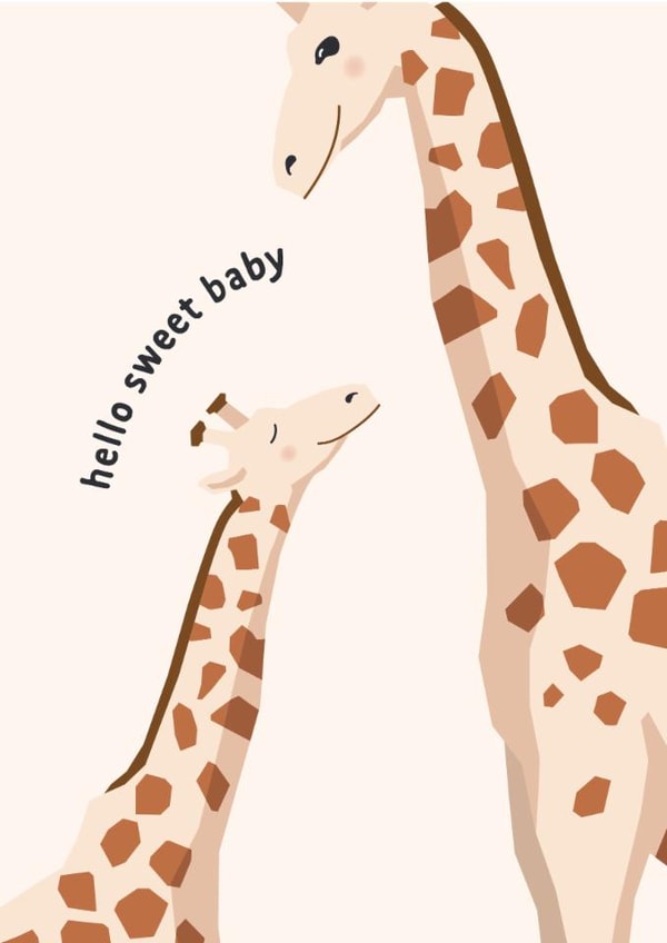 Hello Sweet Baby New Baby Card created by Libby Whiteside