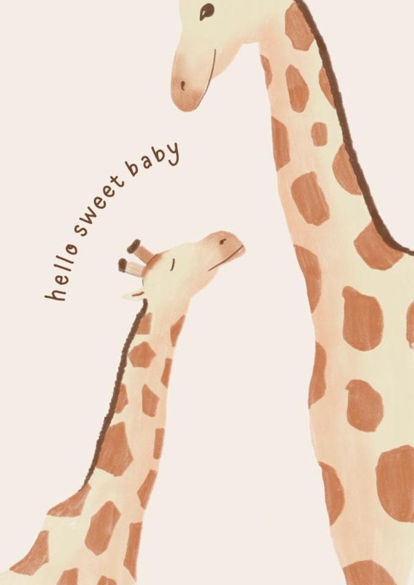 Hello Sweet Baby New Baby Card created by Libby Whiteside