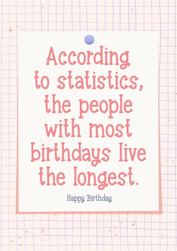 Statistically Happy Birthday card created by Jenni Ahlberg - Jeah Design