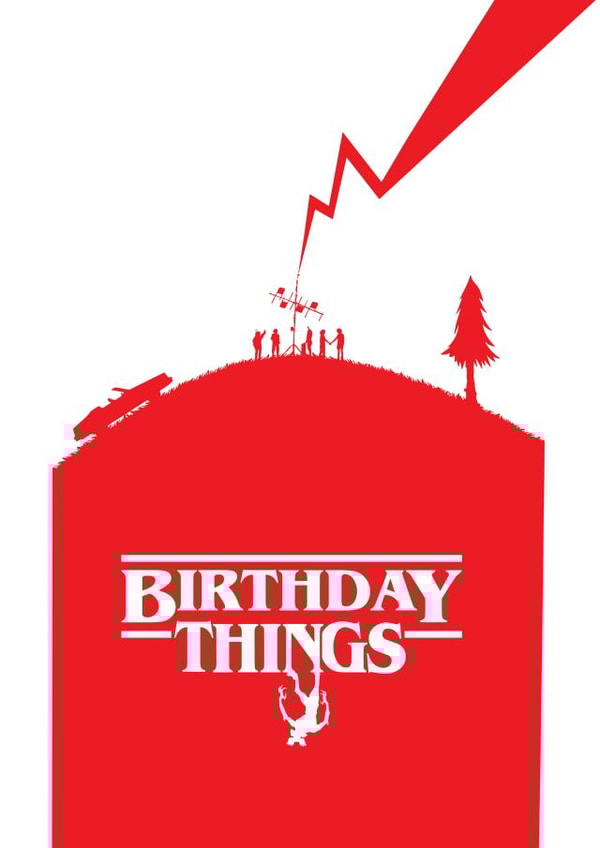 Birthday Things | Stranger Things created by High Five Prints Co