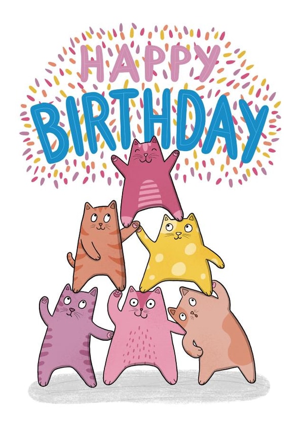 Happy Birthday created by Drawn to Cats