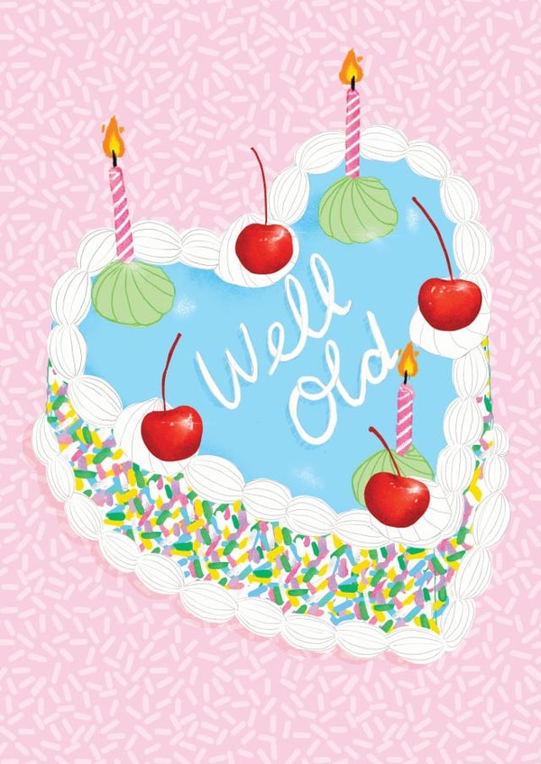 Well Old Birthday Card created by The Stylist Illustrates
