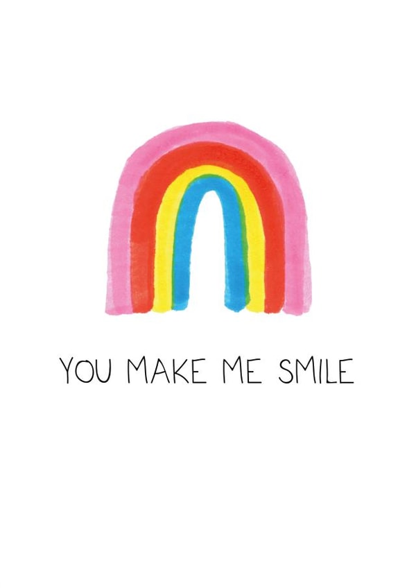You Make Me Smile Card created by Liv Groves Illustration