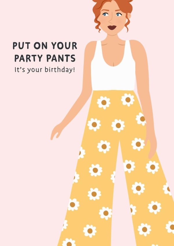 Party Pants Birthday Card created by Libby Whiteside