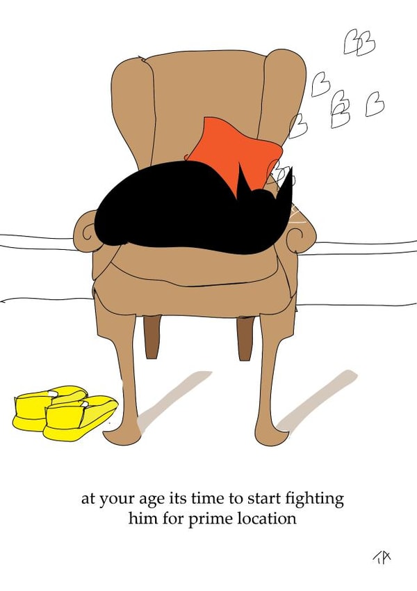 Cute card birthday card created by art by thurston