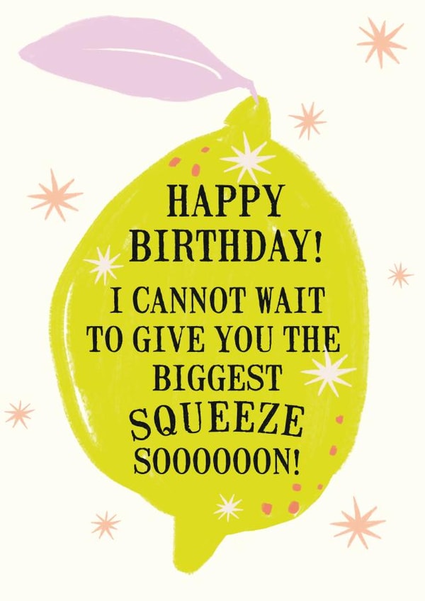 Lockdown birthday squeeze card created by DOTS + STRIPES