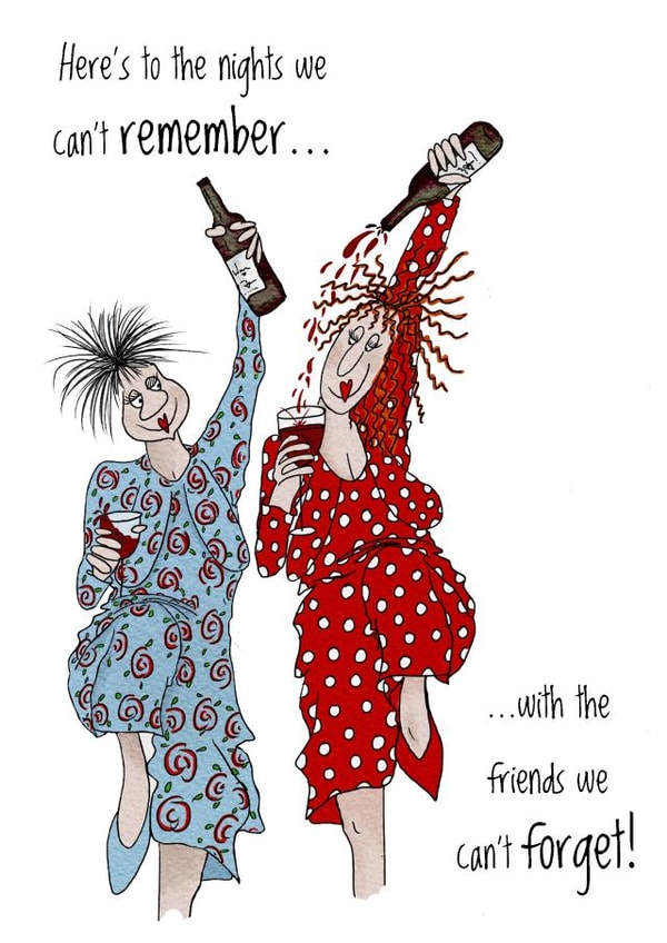 Night out celebration card. created by Sarah Boddy