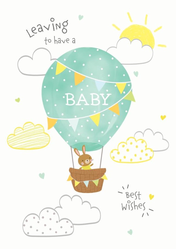 Leaving to have a Baby Card from Colleague created by Helen Thompson