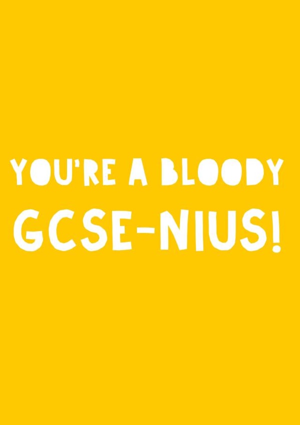 GCSE-nius! created by I Made A Card