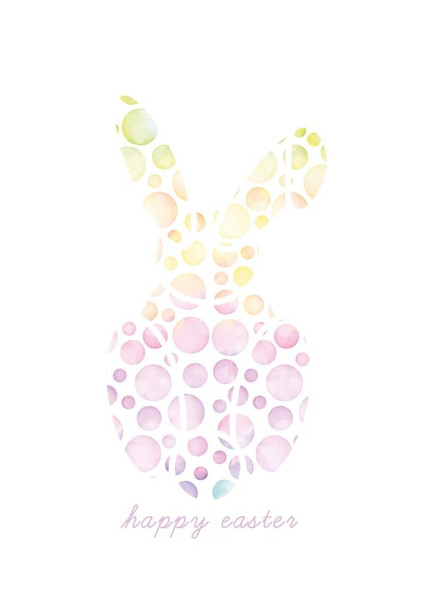 Easter bunny polkadots created by Freya Muir-Johns