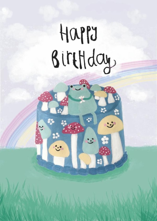 Froggy frog birthday cake created by Vivi Lake