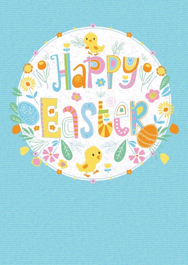 Happy Easter, Chick created by Gill Eggleston