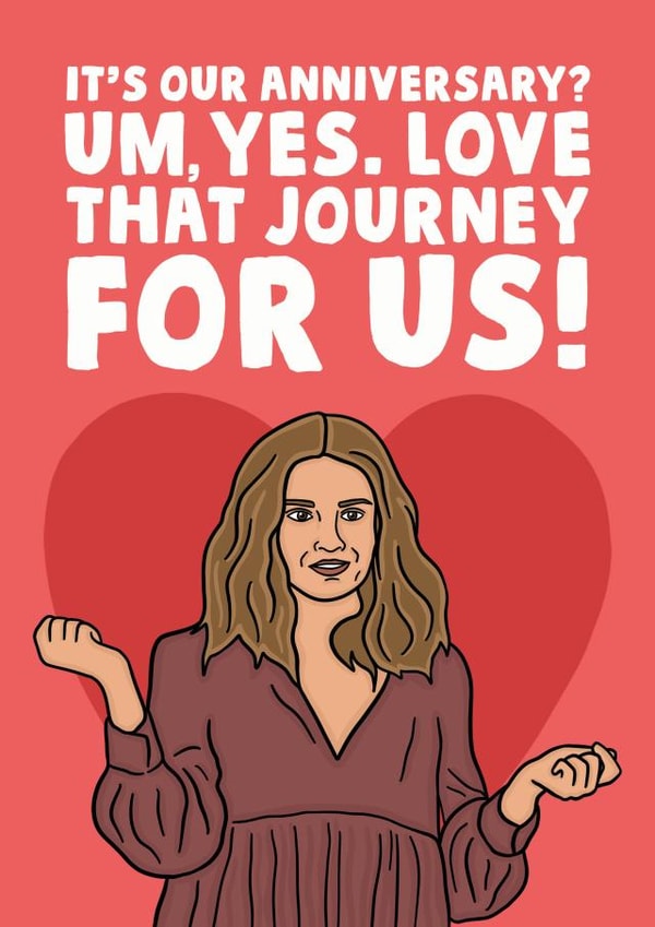 Alexis Rose Schitts Creek Anniversary Card created by Studio Doodles