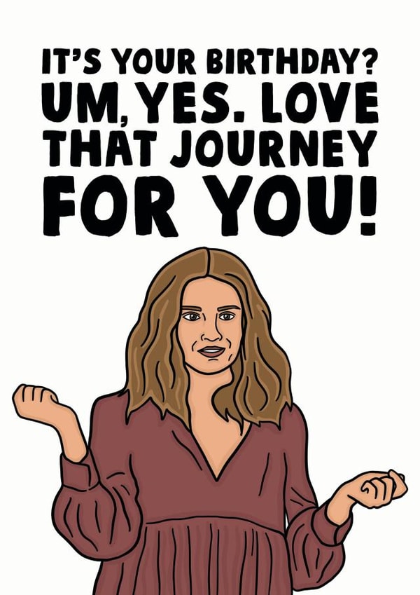 Schitts Creek Alexis Rose Birthday Card created by Studio Doodles