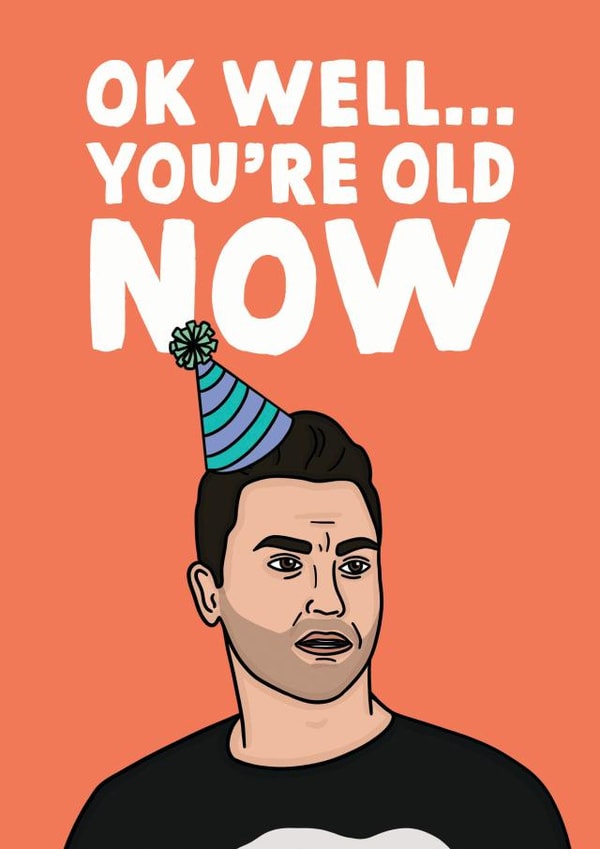 David Rose Schitts Creek Birthday Card 1001 created by Studio Doodles