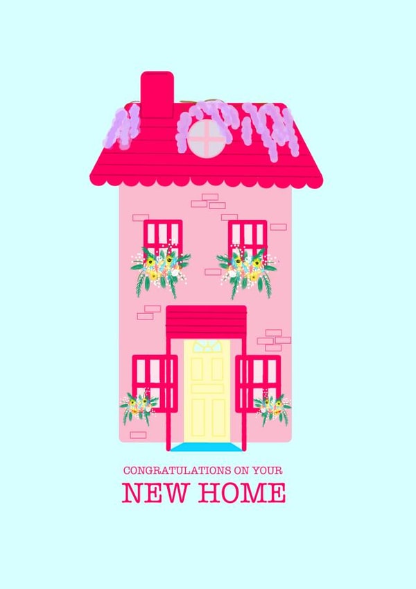 Congrats on your cute new home! created by August Skies Designs