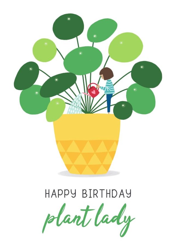 Miniature Plant Lady Birthday Card created by Design By Day