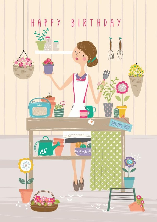 Potting Shed Birthday Card created by Little Stringers